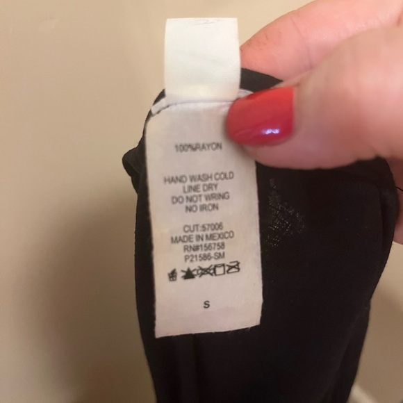 Honeyme Black V Neck Wide Leg Jumpsuit, size Small - Picture 4 of 8